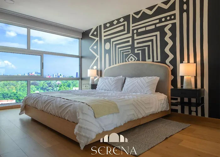 Radiant Rooftop Apartment In Central Condesa With Ac & Pool