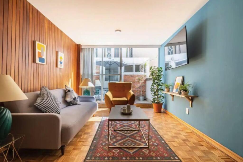 Apartamento Quiet And Cozy With Terrace, King-size Beds, And Parking Lot México DF