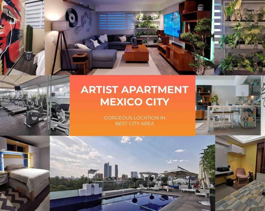 Apartamento Modern Artist Apt., Overlooking Parque Espana México DF