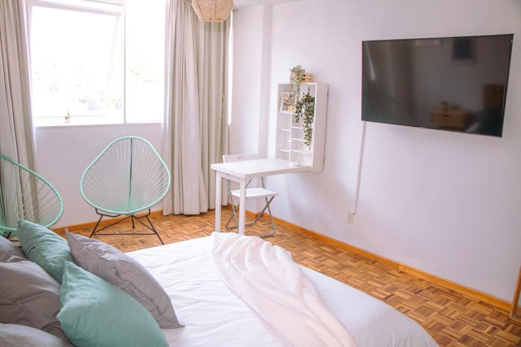 Apartamento Delightful 4br Cozy Heart Of Artist District México DF