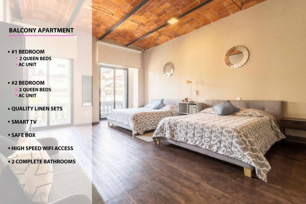 Apartamento 204 Historic Center 2bdrm 2bath Ac Rooftop
