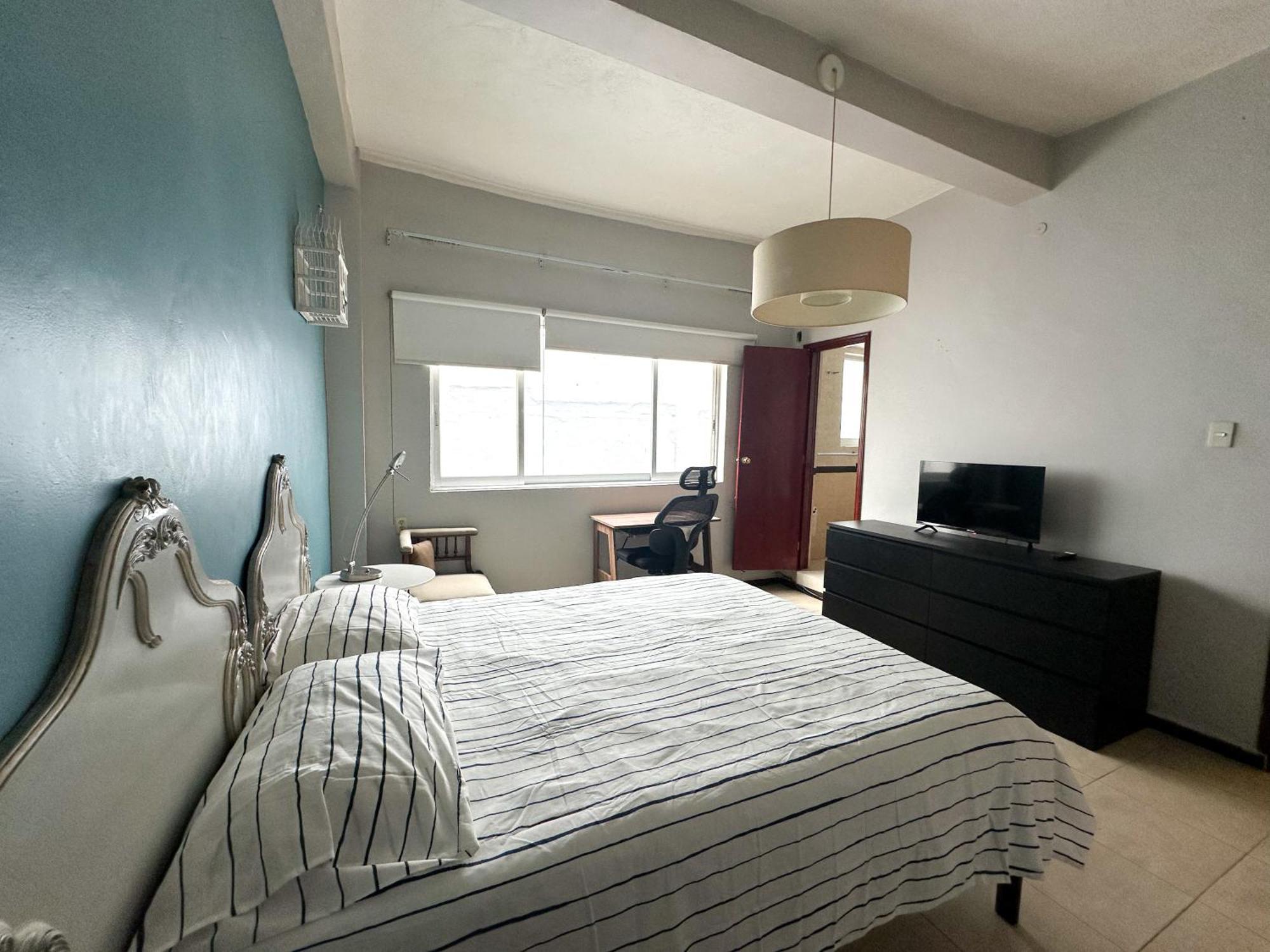 Cuarto 3 - Roma Norte Cama Queen Size Bano Privado * Mexico City
