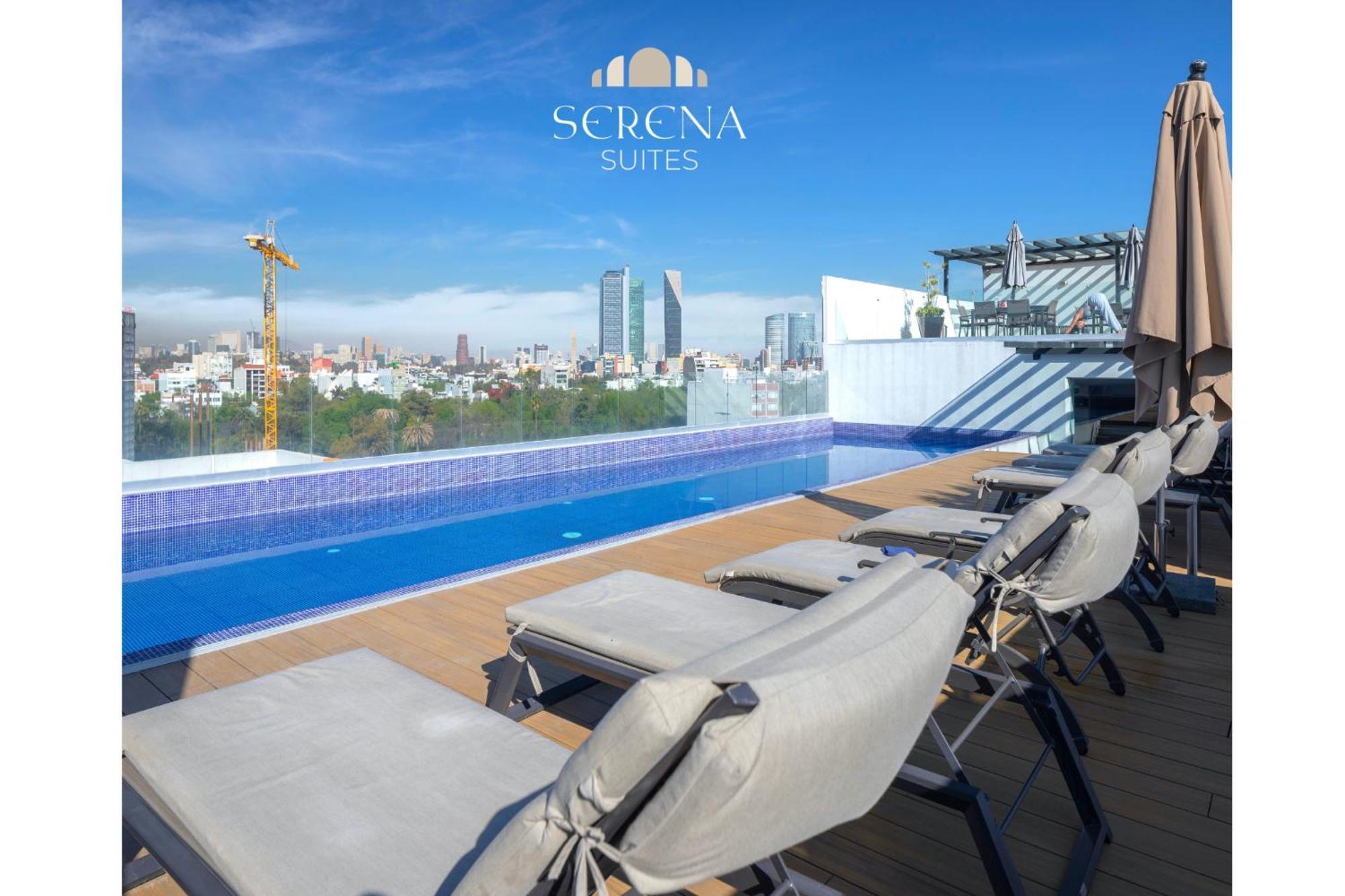 Radiant Rooftop In Condesa With Ac & Pool Apartamento