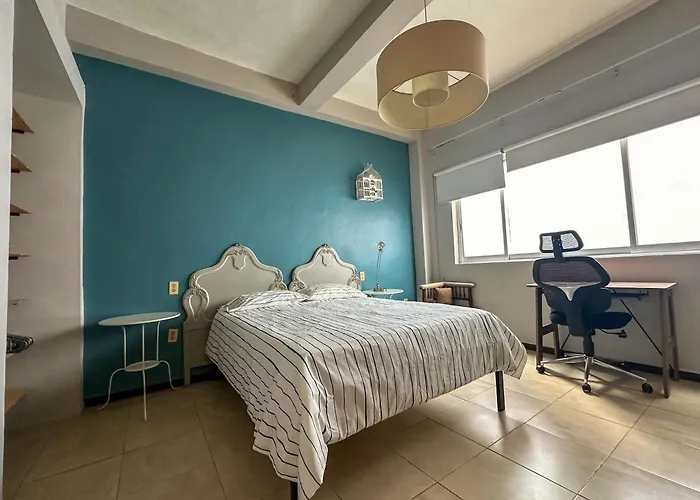 Cuarto 3 - Roma Norte Cama Queen Size Bano Privado