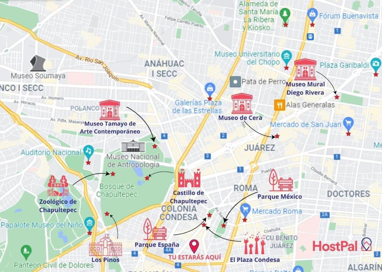 HostPal Casa Carmelia Condesa - Lilia Apartamento