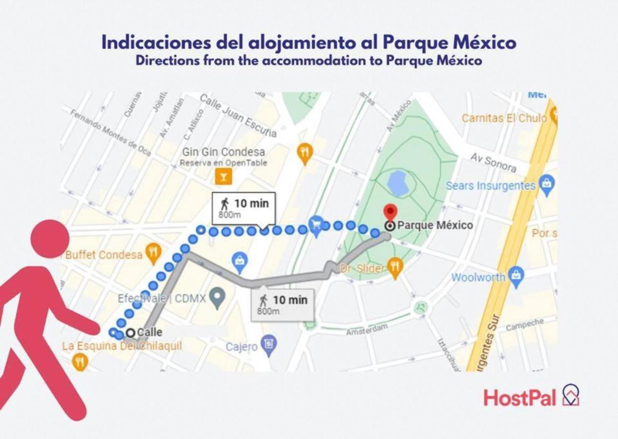 Apartamento HostPal Casa Carmelia Condesa - Lilia *