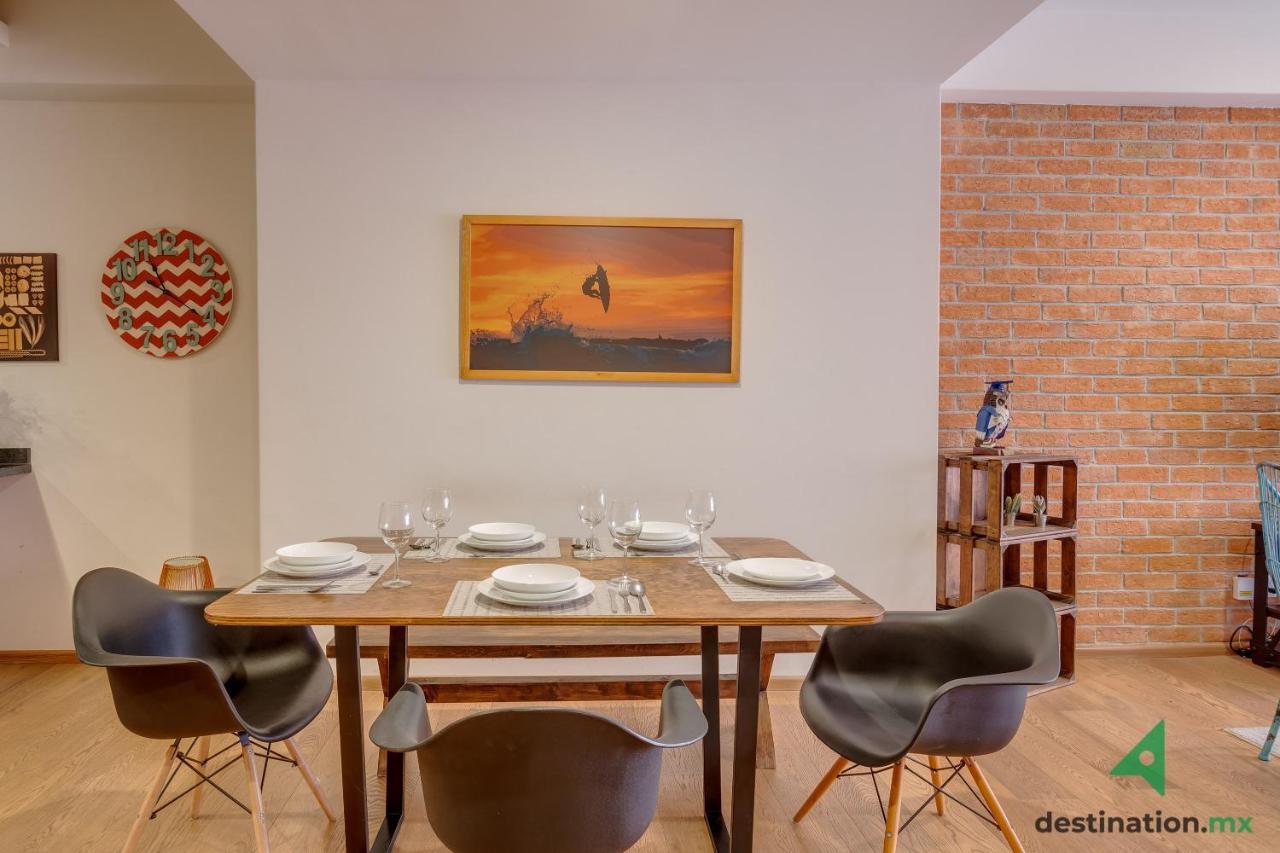 Private Balcony Infinity Pool & Rooftop In La Roma - Queretaro Apartment *