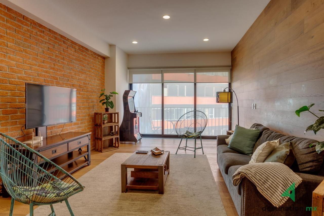 Apartment Private Balcony Infinity Pool & Rooftop In La Roma - Queretaro *