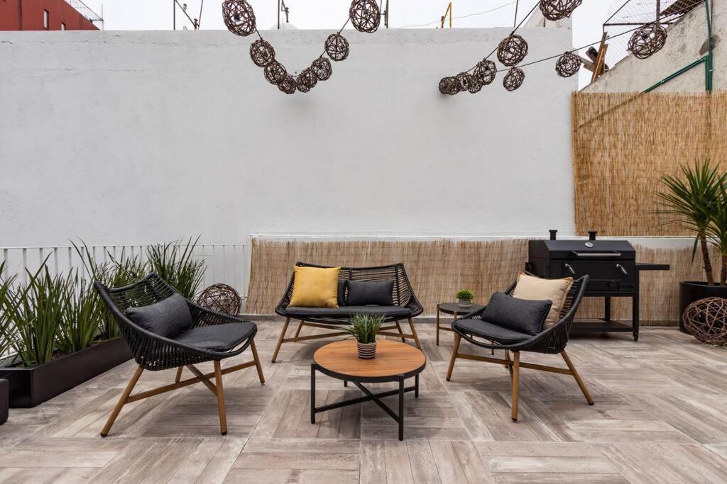 Depamanuela En La Roma Con Roof Garden Apartment Mexico City