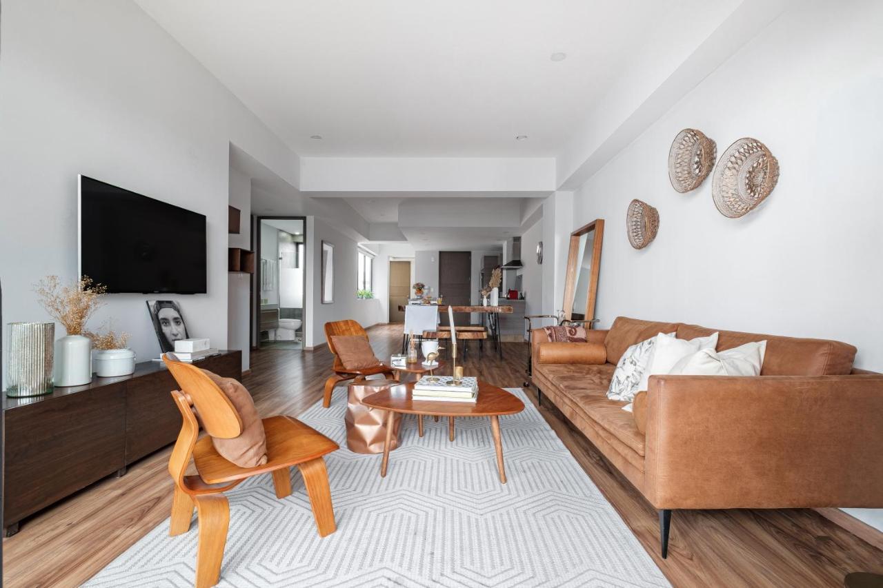 Departamento Con 2 Recamaras Y Terraza En Roma Norte Cidade do México
