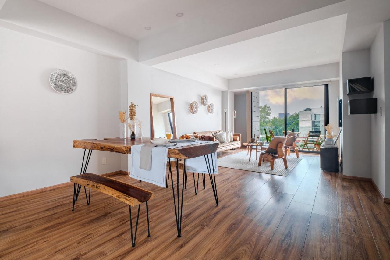 Departamento Con 2 Recamaras Y Terraza En Roma Norte Cidade do México
