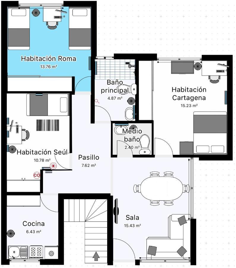 Habitación en casa particular Habitacion Roma
