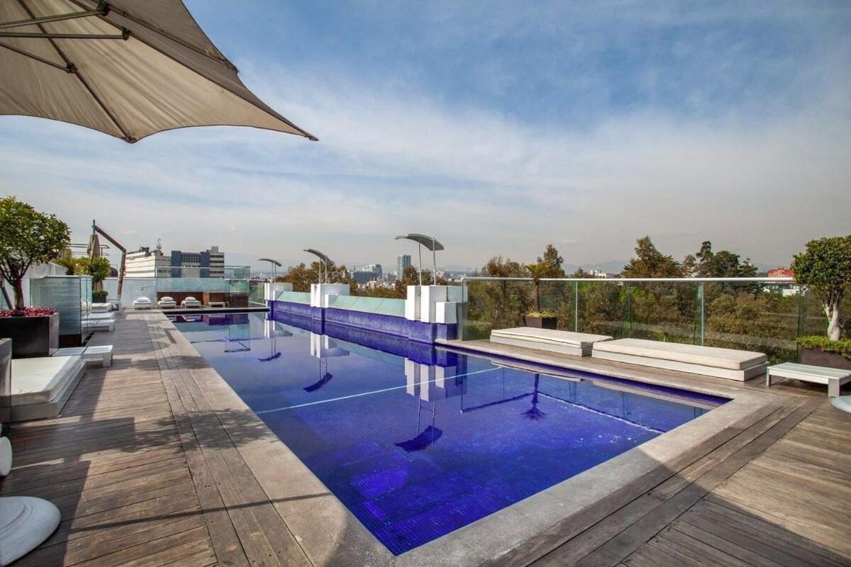 Apartamento La Mejor Ubicacion Con Alberca Caliente, Gym, Bar México DF