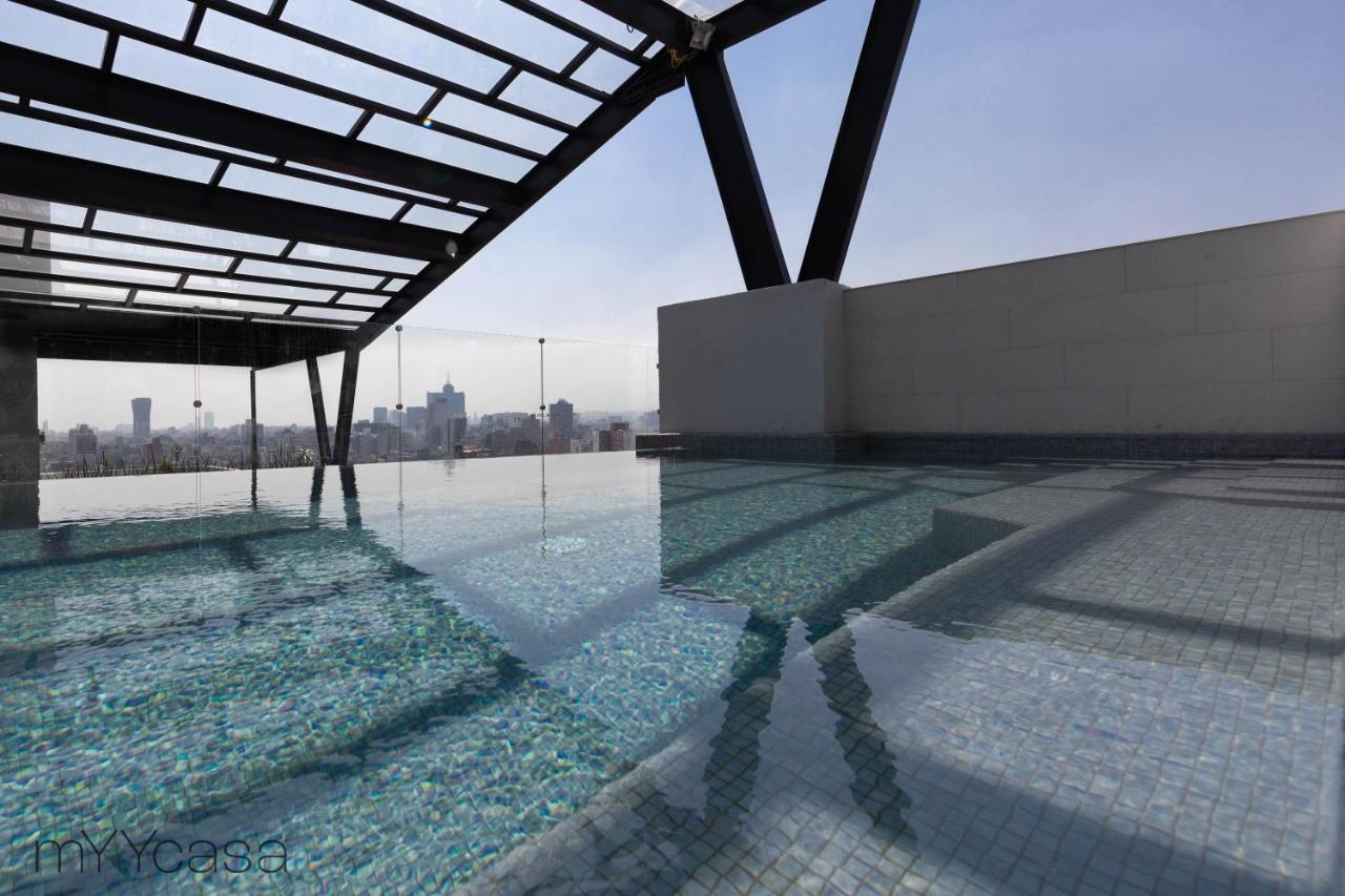 Private Balcony Infinity Pool & Rooftop In La Roma - Queretaro * Mexico City