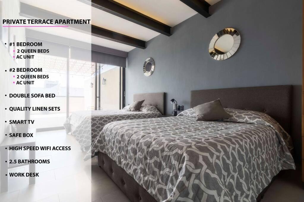1ph Hidden Gem In Centro Fits 10 Private Terrace Сasa de vacaciones