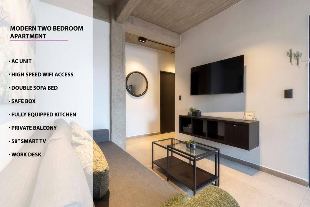 P101 Zocalo Cathedral 2bdrm 2bath Ac Rooftop Apartamento