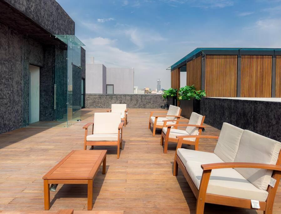 Depto Roma Nte, Rooftop Grill+gym, 2 Bed, Shops * México DF