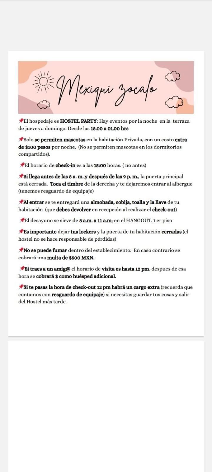 Mexiqui Zocalo Hostal *