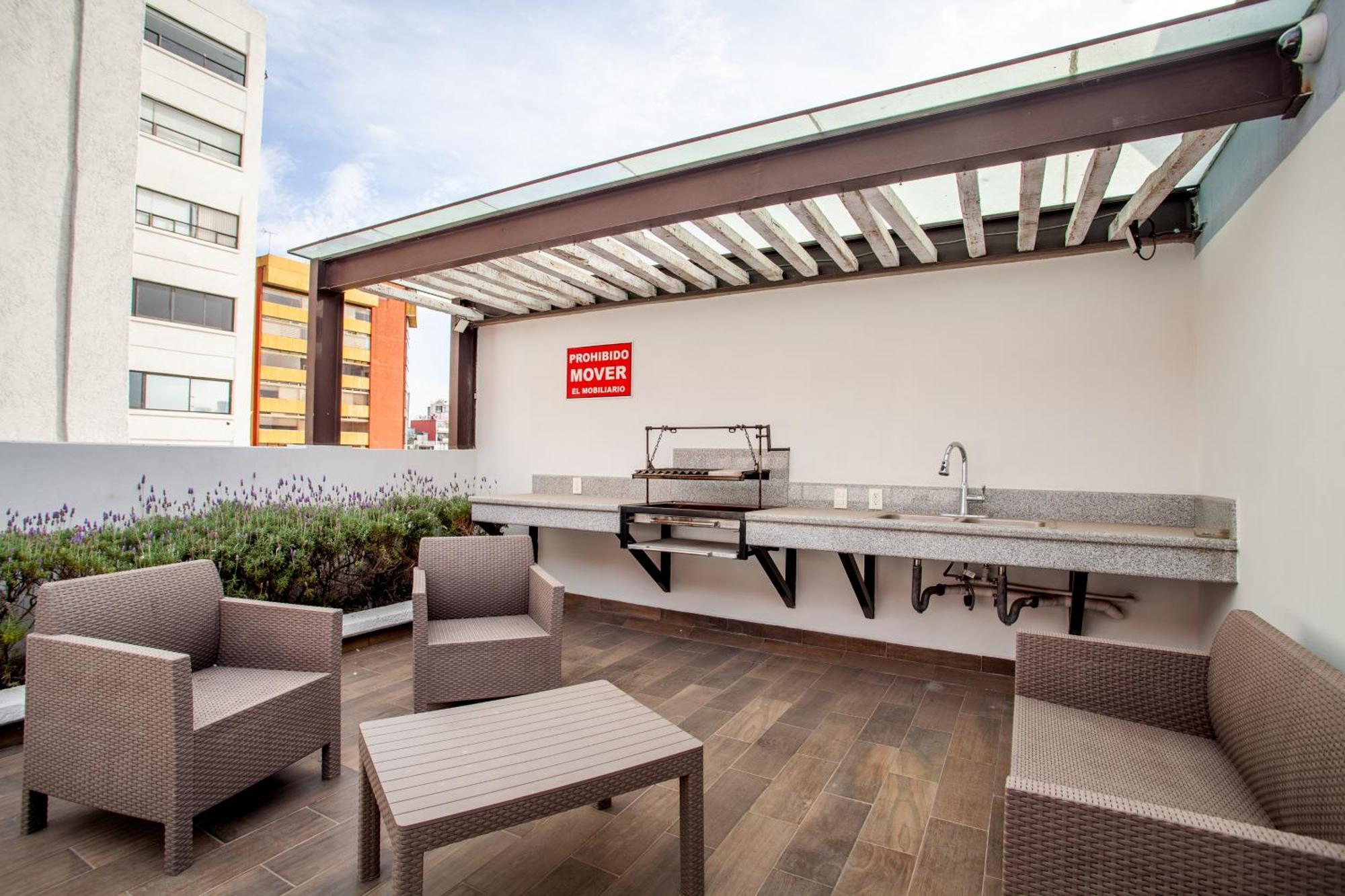 Aparthotel Corazon De Condesa 3 Departamentos - 200mbps Wifi, Roof, Gym *