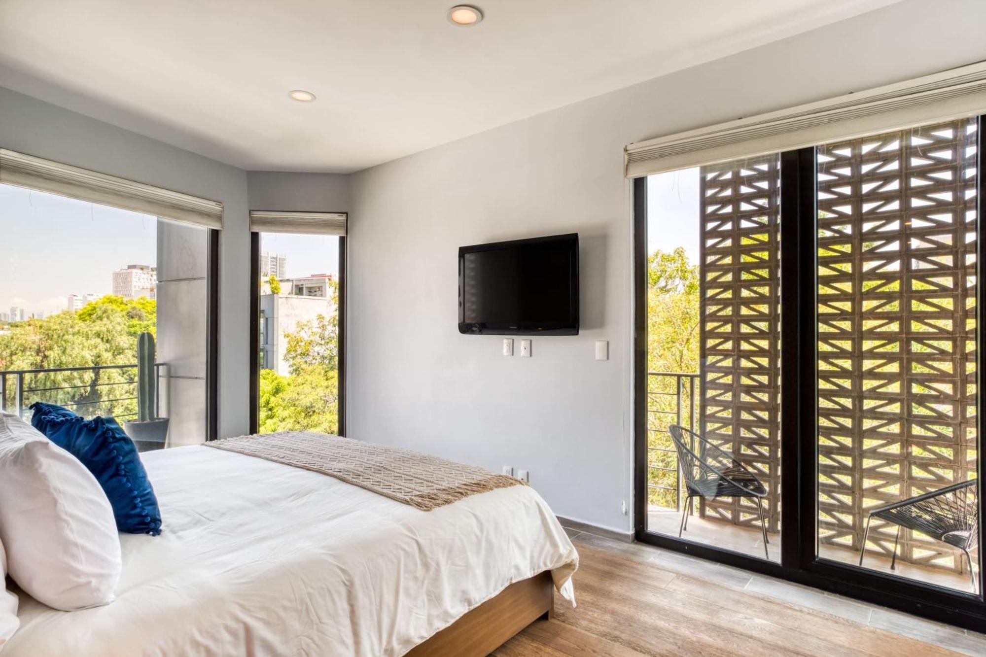 Сasa de vacaciones Chic Ph Haven With Rooftop, Condesa 2br By Tasman