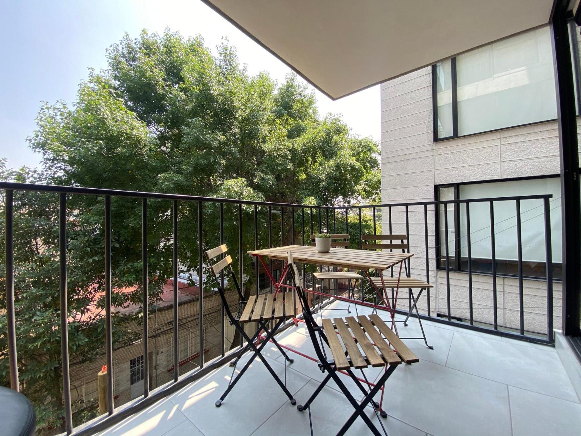Terraza Gran Vista Pegado A La Condesa 2br *