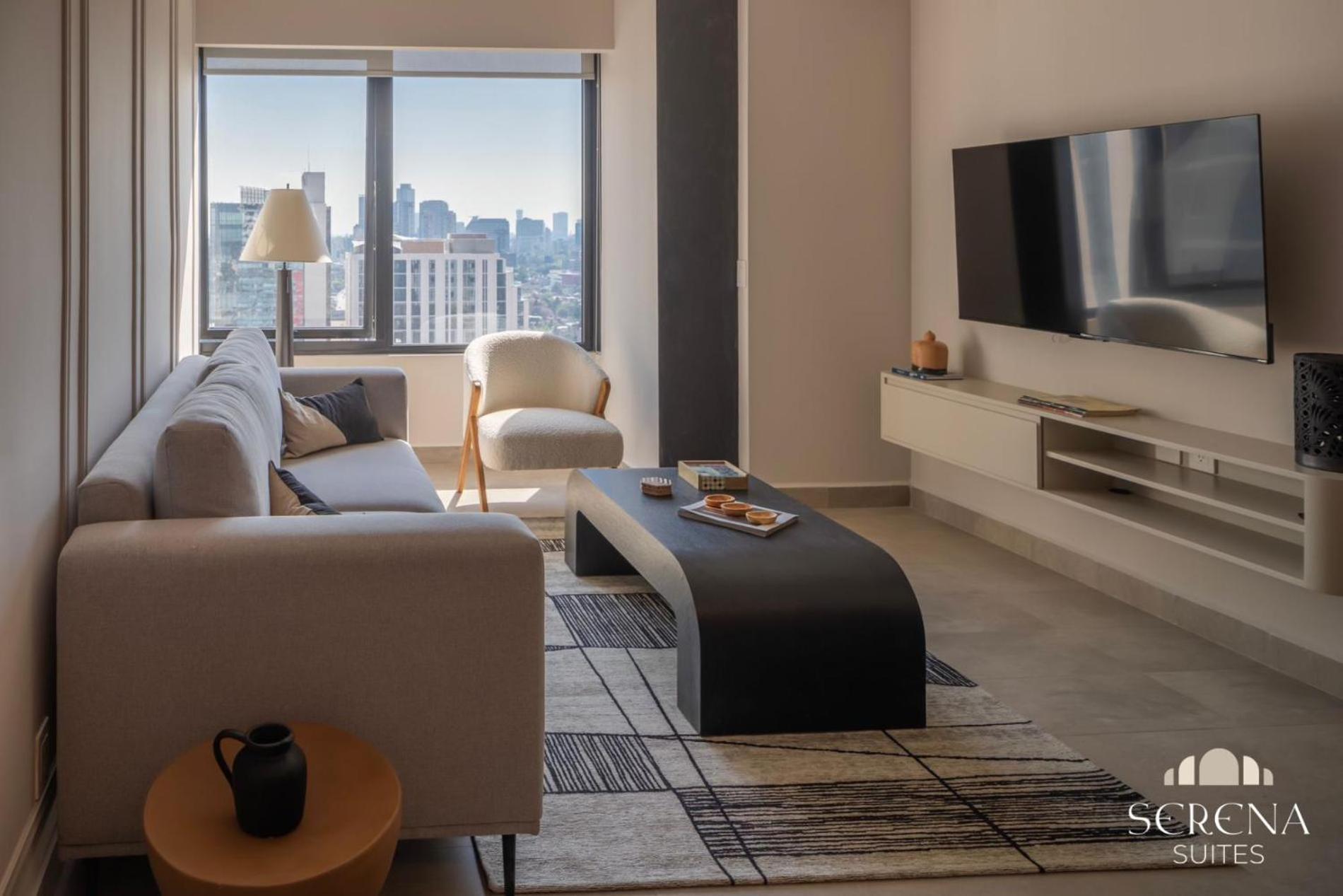Apartamento Elegant With Air Conditioning, Pool, Sauna, & Fitness Center In Polanco