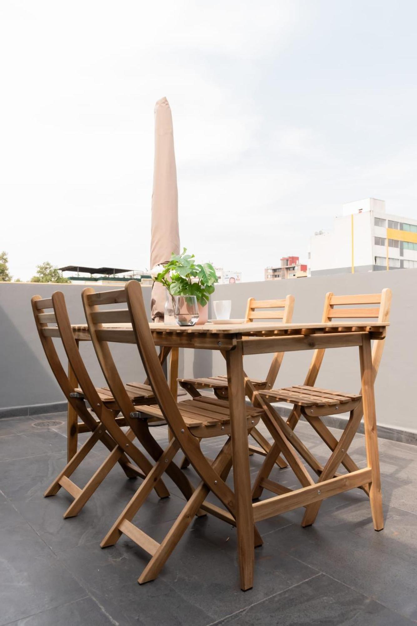 Asombrosa Terraza Gran Vista En La Condesa