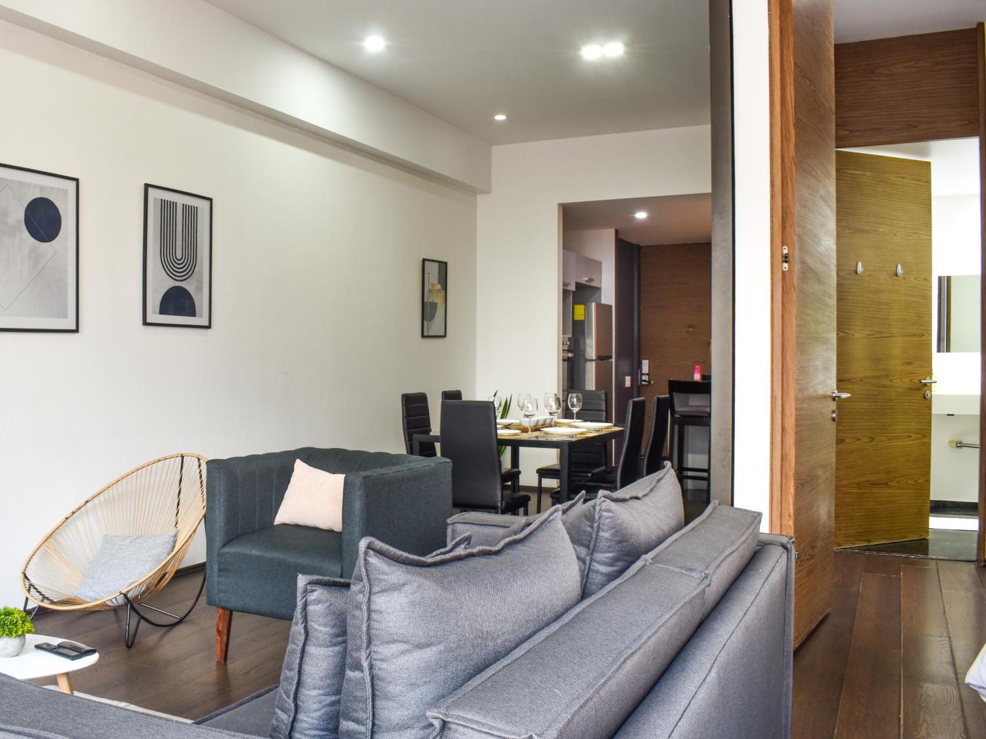 Reforma 284 King Size Swimming Pool, Parking & Kitchen Apartamento Cidade do México