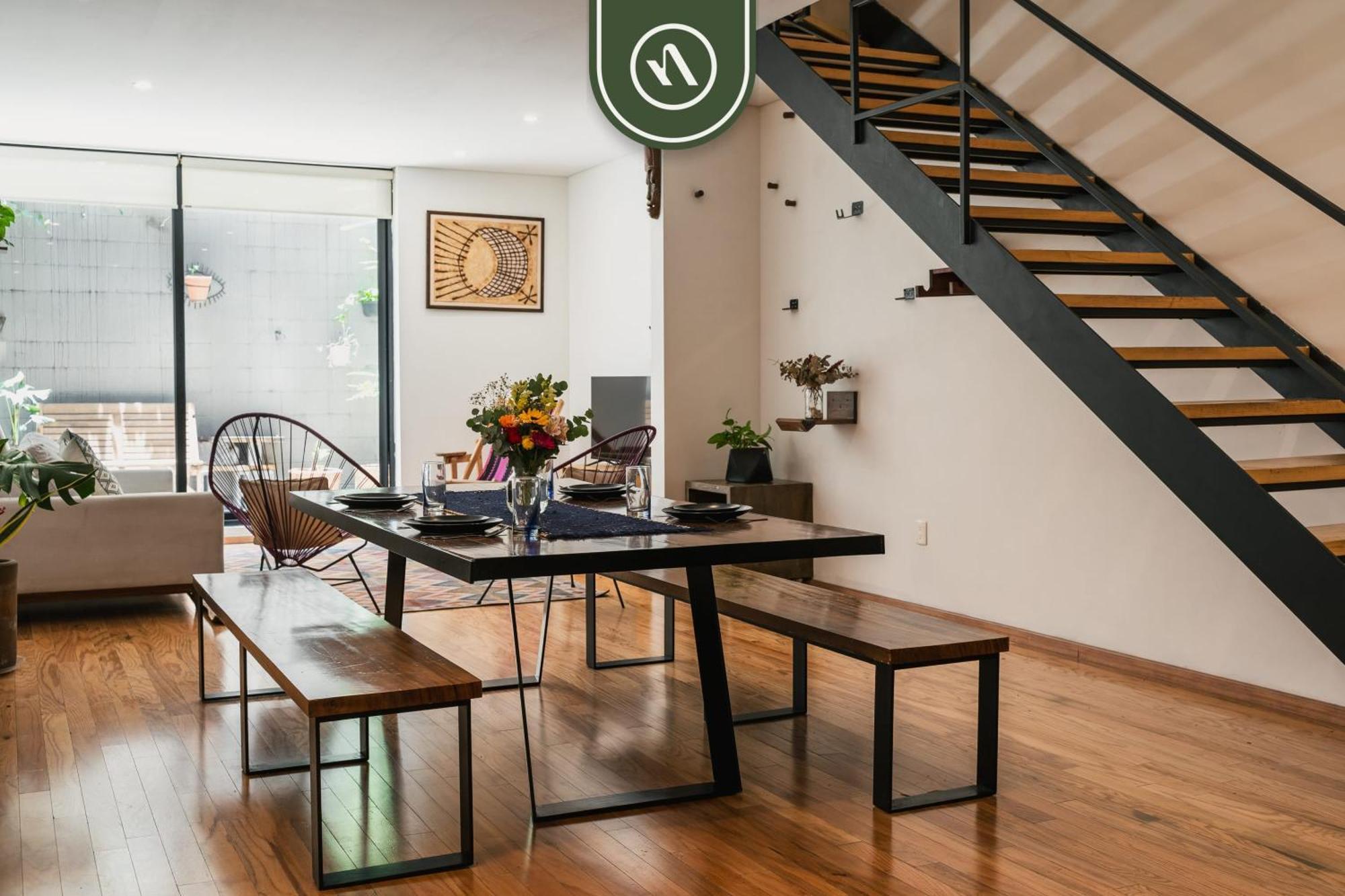 Apartment Two Story 2 Bedroom With Patio In Roma Norte