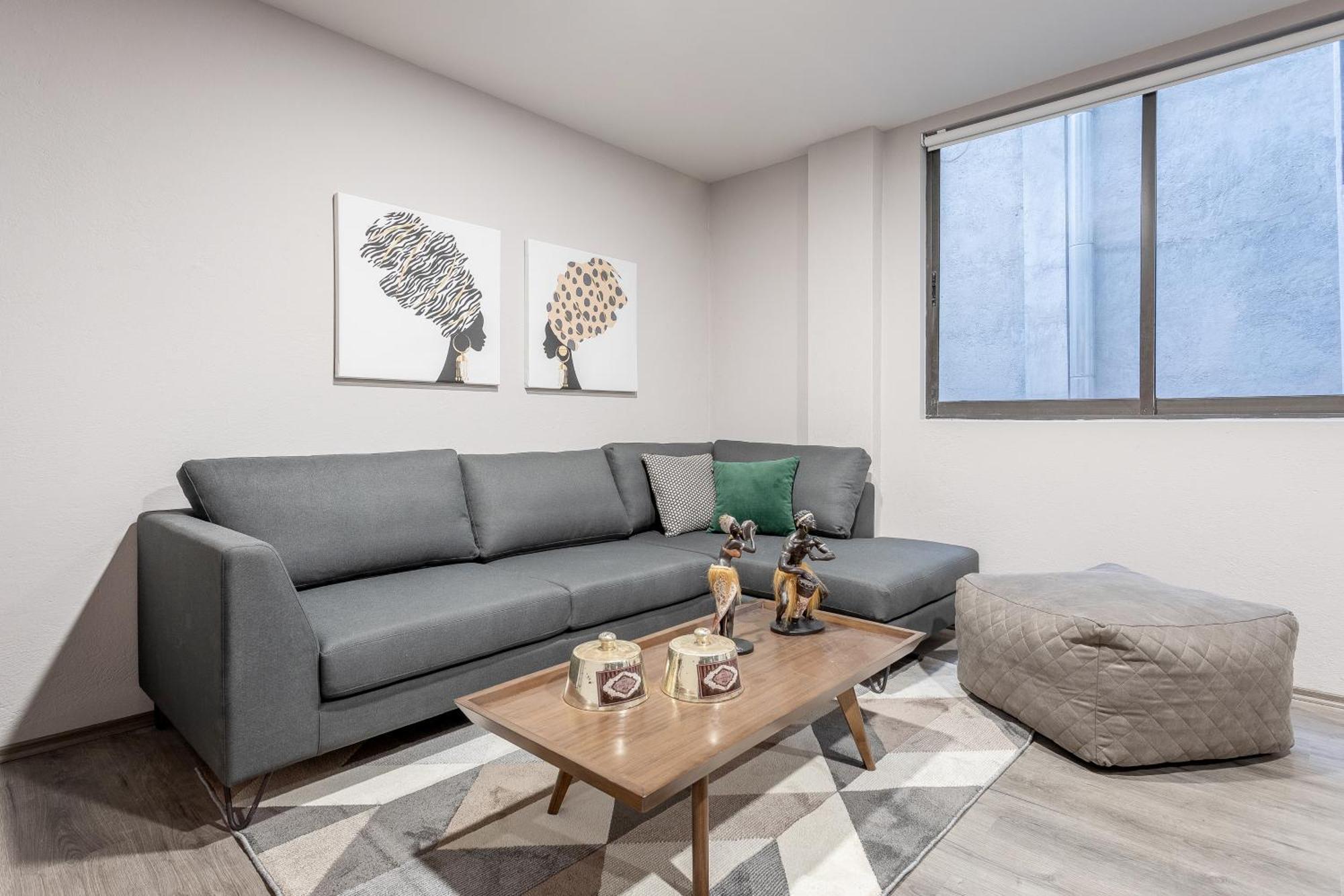Modern Comfort In Roma Norte - Laundry -sleeps 7 Apartamento *