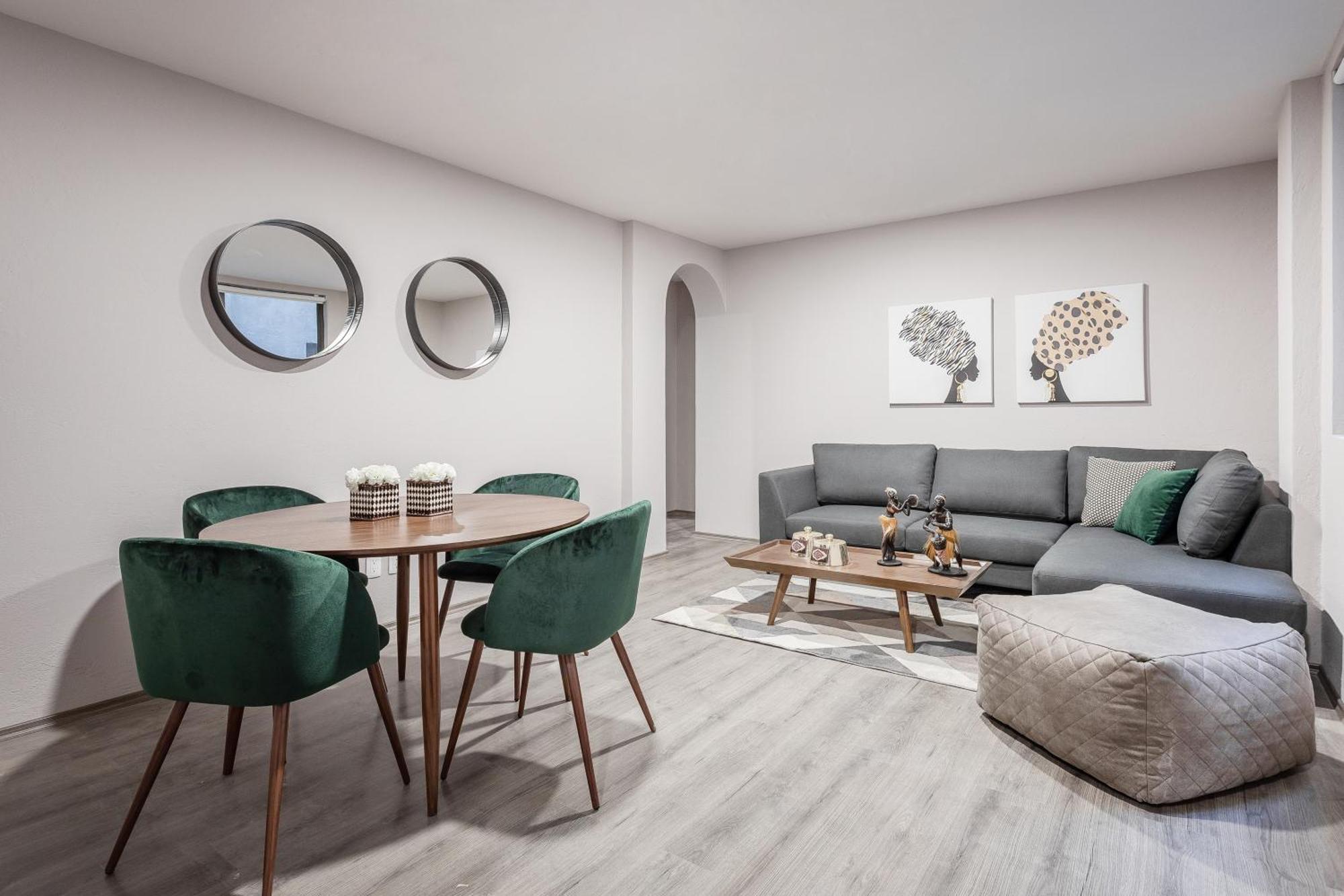 Modern Comfort In Roma Norte - Laundry -sleeps 7 Apartamento *