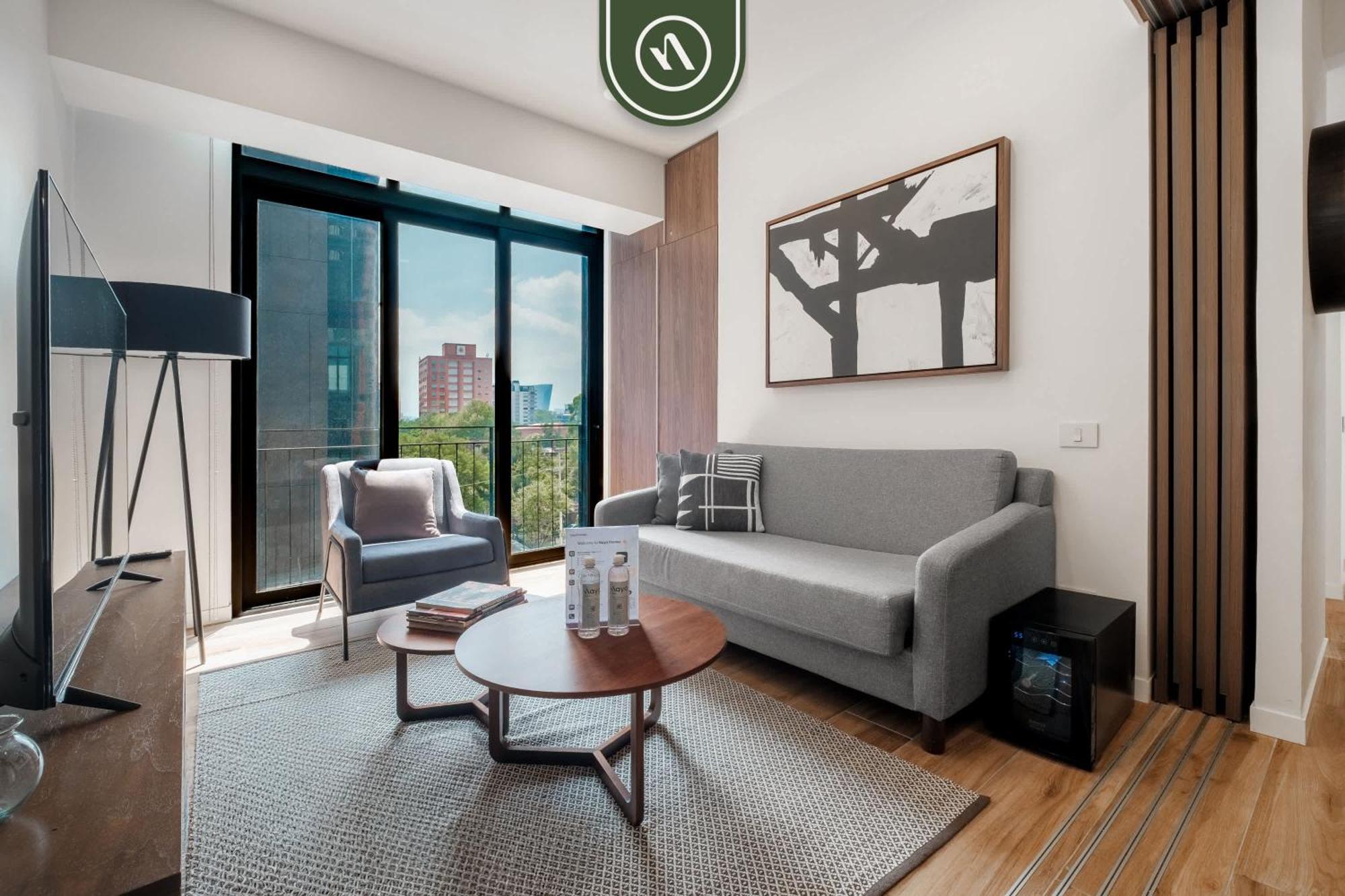 Apartamento 1 Bedroom Oasis - Polanco - Gym - Game - King