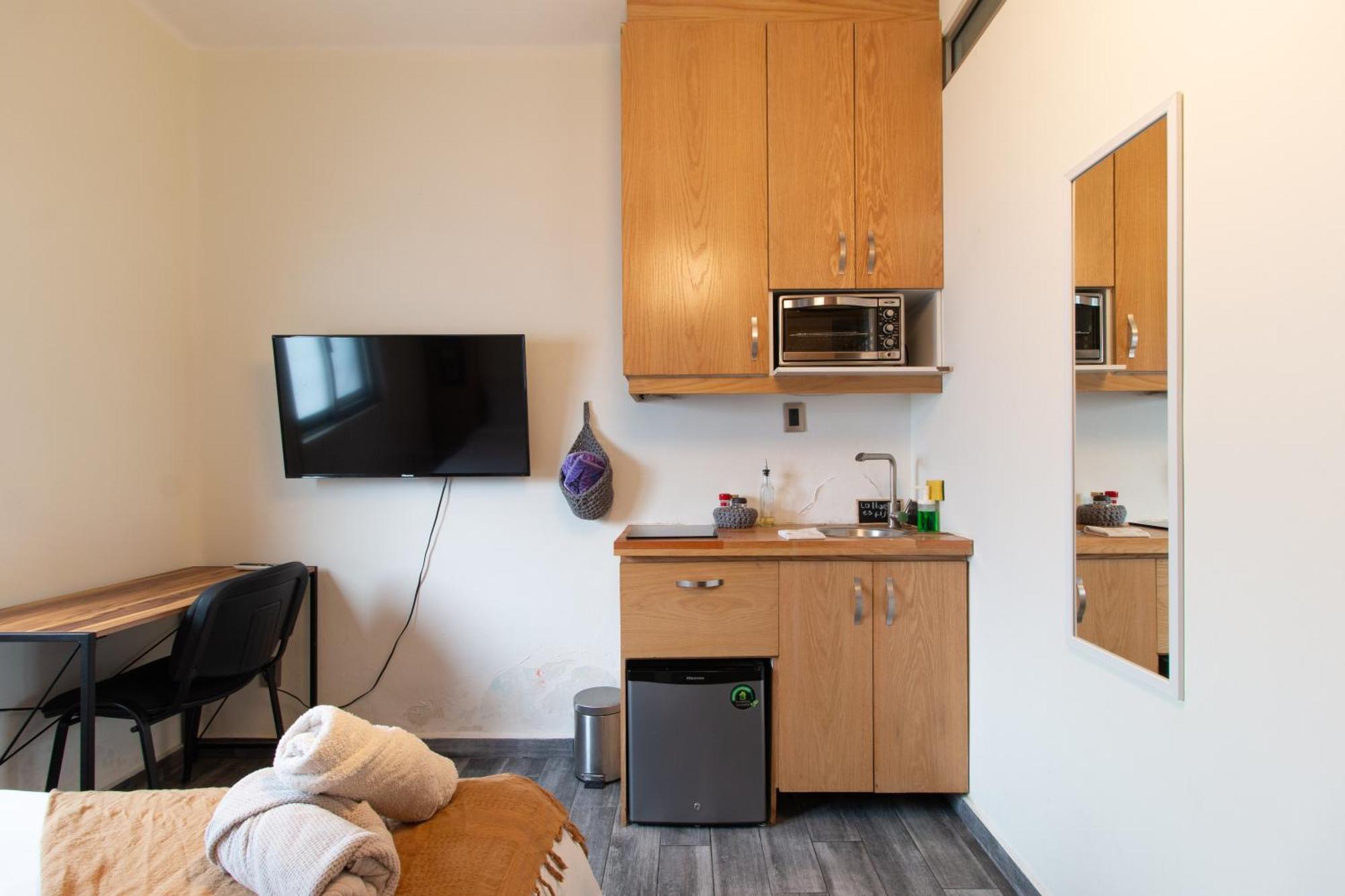 Encantador Estudio Privado Con Bano Y Kitchenette * Cidade do México
