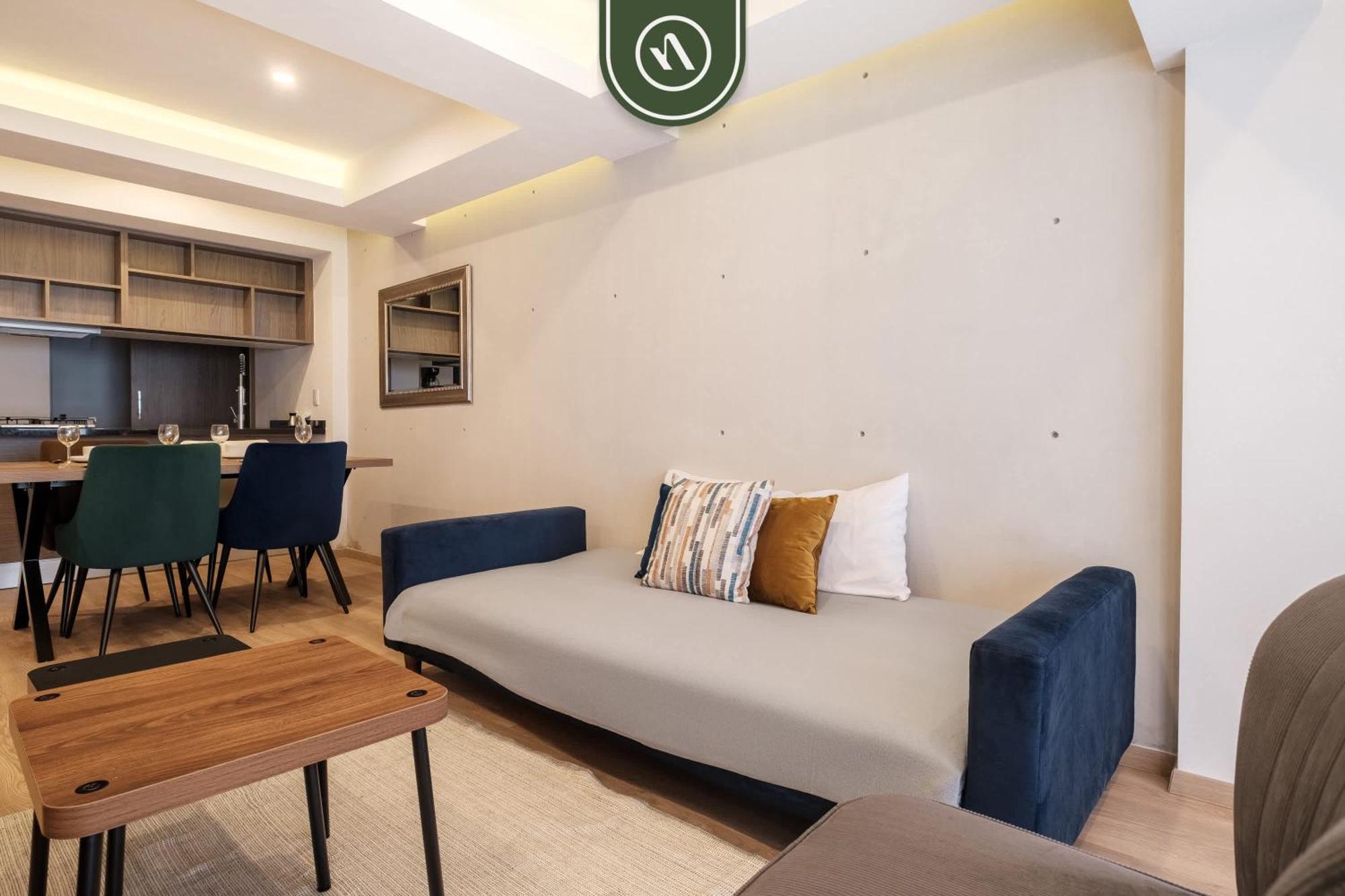 Amazing 2 Bedroom With Private Patio In Reforma Apartment Mexico City