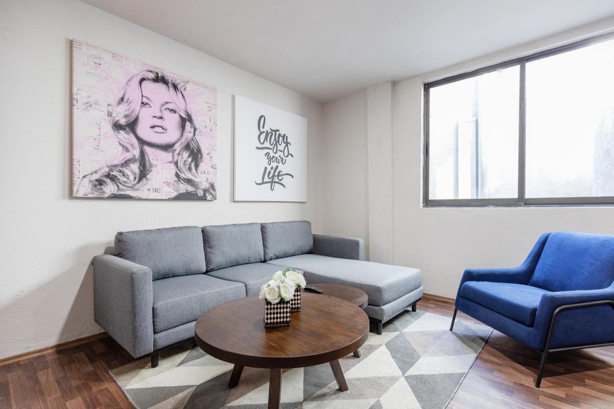 Trendy Roma Flat - 2br Elevator-perfect For Groups Cidade do México