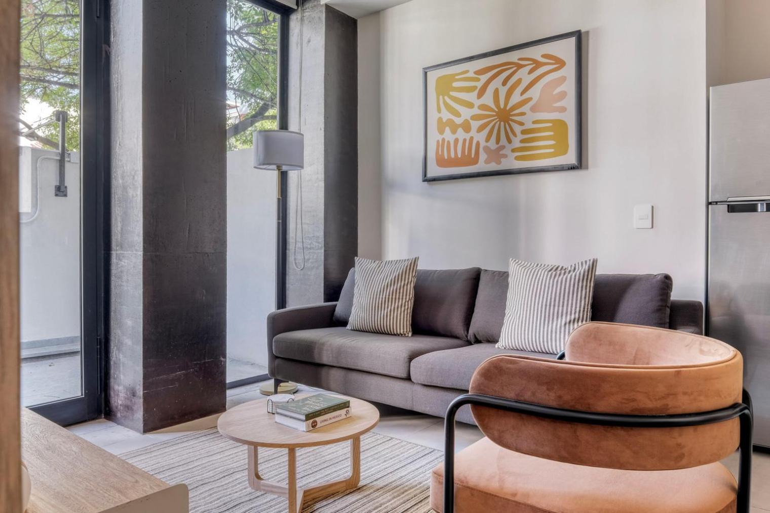 Apartamento Hip Roma Norte 1br W All-day Security Mex-124 *