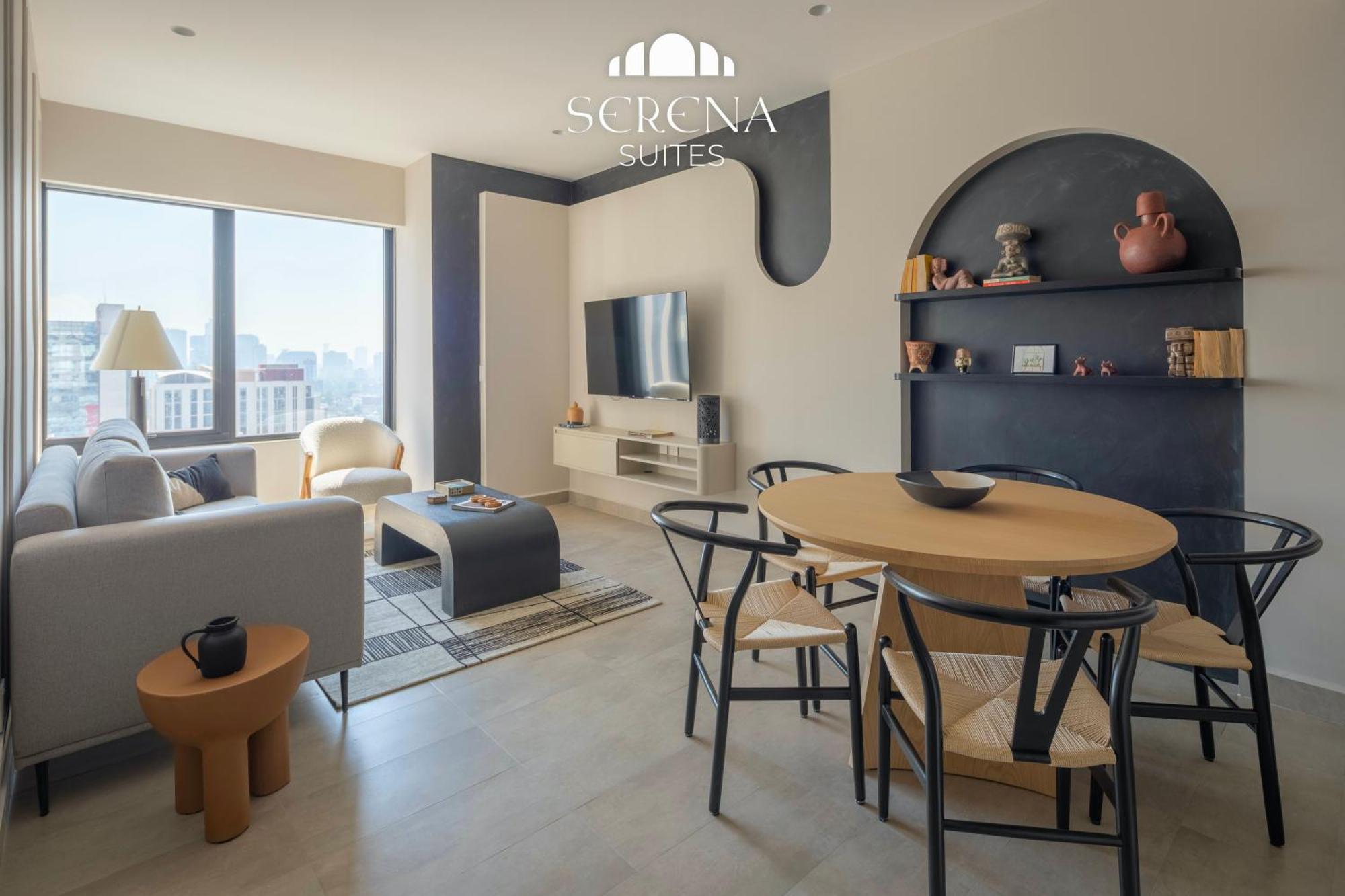 Apartamento Elegant With Air Conditioning, Pool, Sauna, & Fitness Center In Polanco *