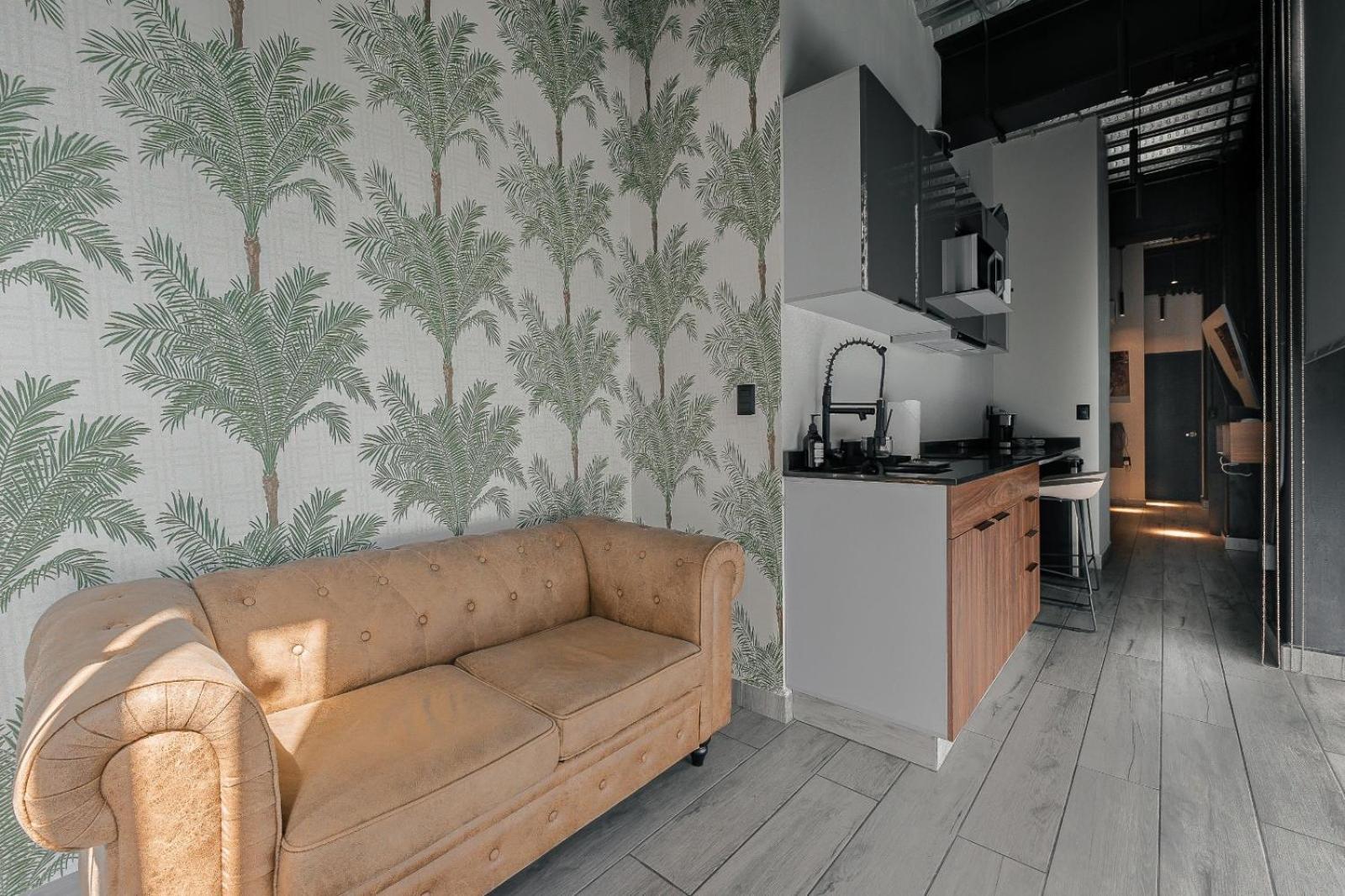 The Palm Loft Modern Comfort With A Fully Equipped Kitchen Apartamento *