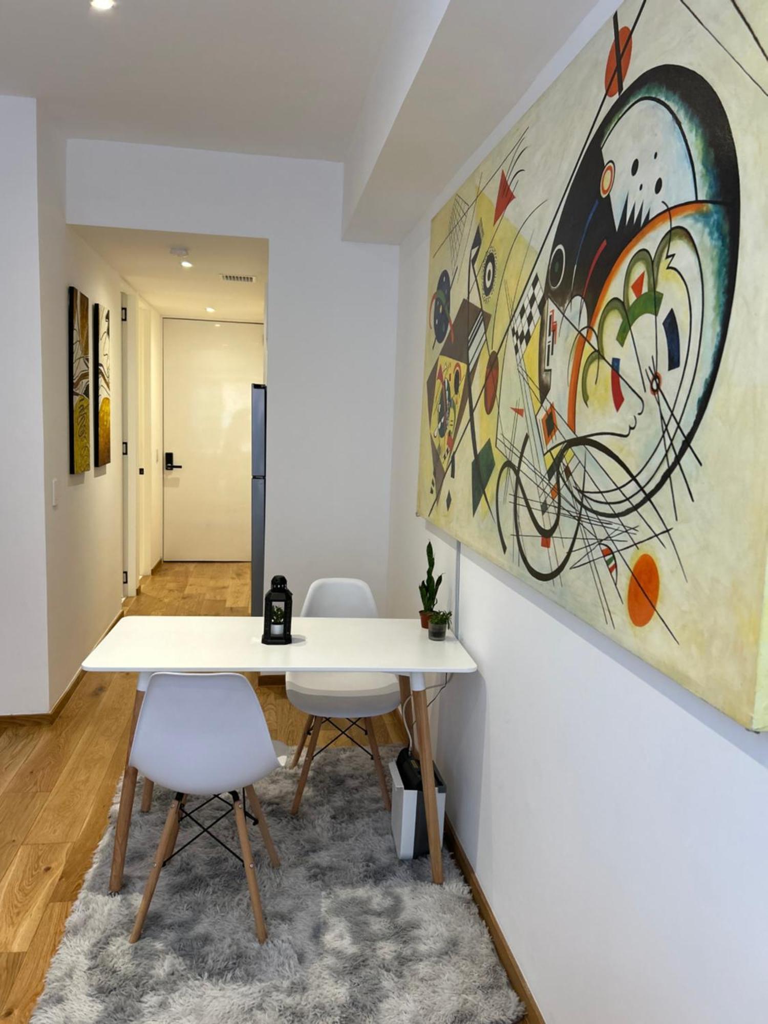 Roma Norte Pool, Gym, Rooftop, Coworking & Balcony Apartment Mexico City