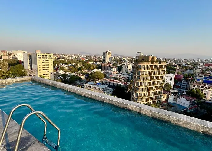 Roma Norte Pool, Gym, Rooftop, Coworking & Balcony