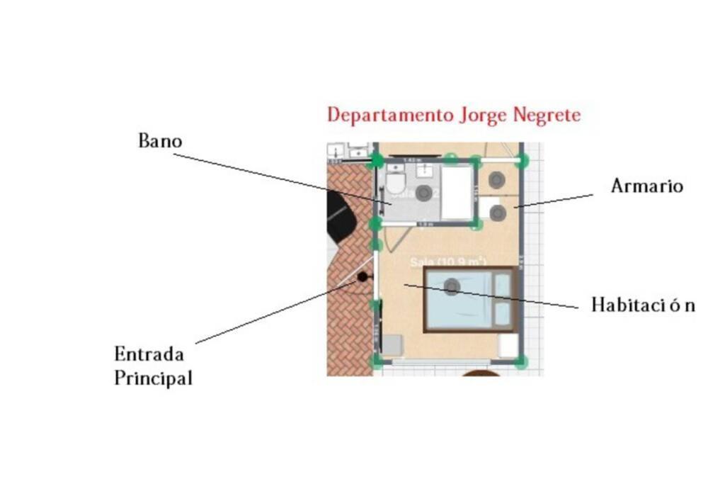 Jorge Negrete. Habitación Con Baño Privado En Ciudad De México Apartamento *