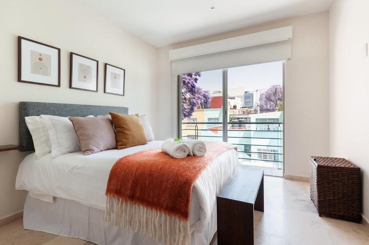 Urban Classic Cdmx 2bd 4pax// Centrico Con Balcon Apartamento