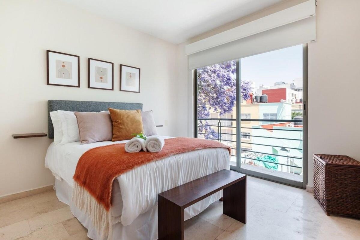Urban Classic Cdmx 2bd 4pax// Centrico Con Balcon Apartamento