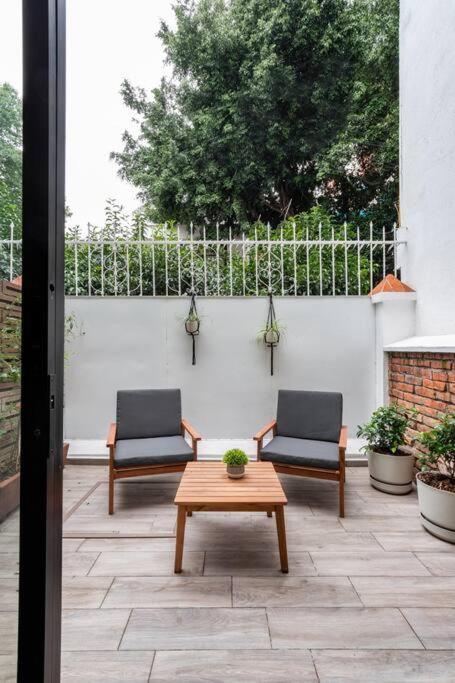 Loft Con Patio, Roof Garden En La Roma *