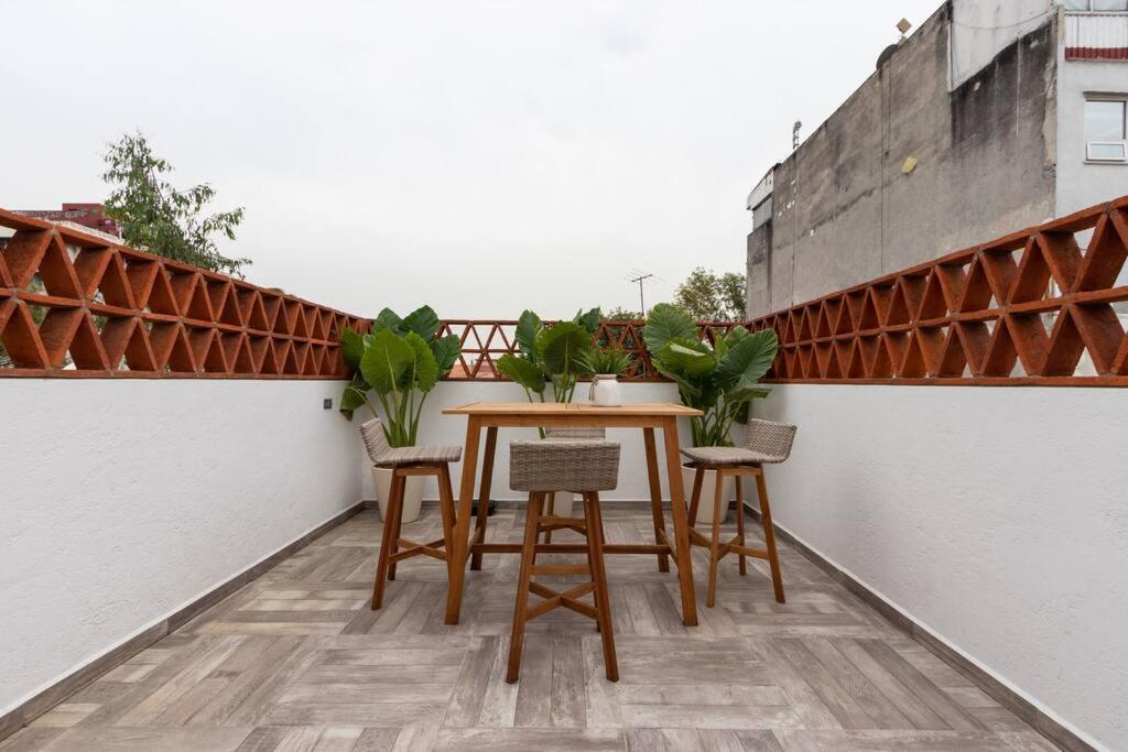 Loft Con Patio, Roof Garden En La Roma Apartamento *