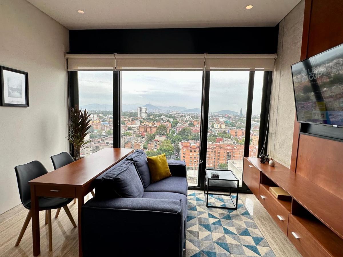 Loft Con Increible Vista Zona Polanco Condesa - Gym Y Business Center Apartamento
