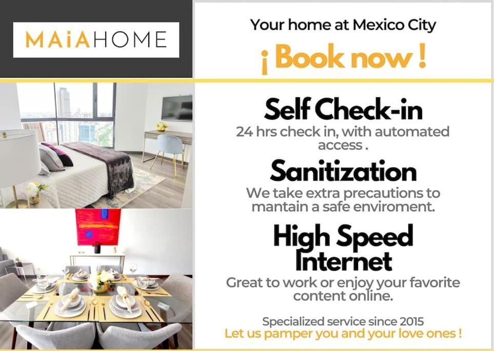 Apartamento Emilia Maiahome-2bd Amazing View In Polanco -pool Gym *