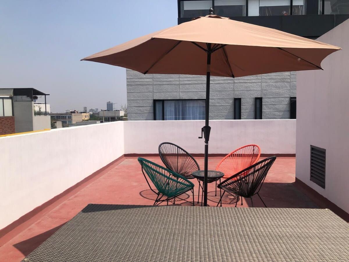 Increible Roof Top Con Gran Vista A La Condesa Apartamento México DF