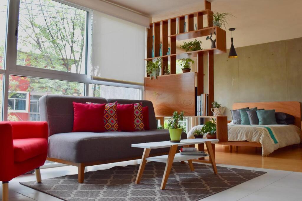 Beautiful Loft In Trendy Roma-condesa Elevator Apartment Mexico City