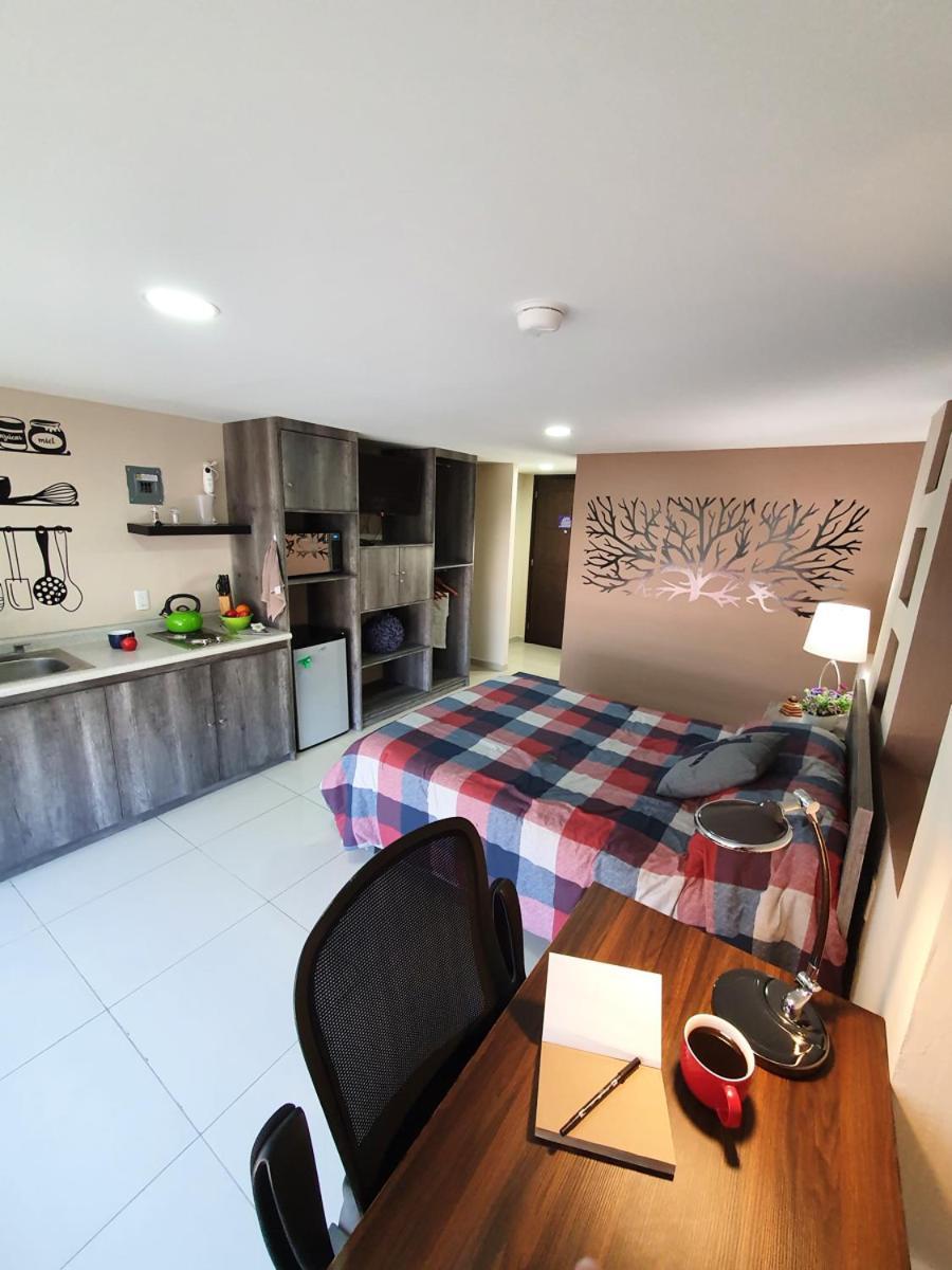 S06 Premium Frente Al Tec Cem Con Cocineta Wifi Balcon Parking Terraza Apartment *